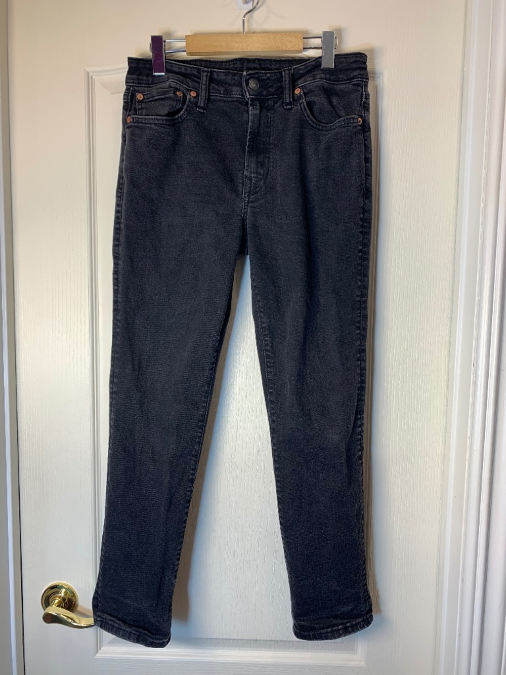 American Eagle AirFlex Men’s Black Faded Stretch Jeans 30x30 Classic 5-Pocket